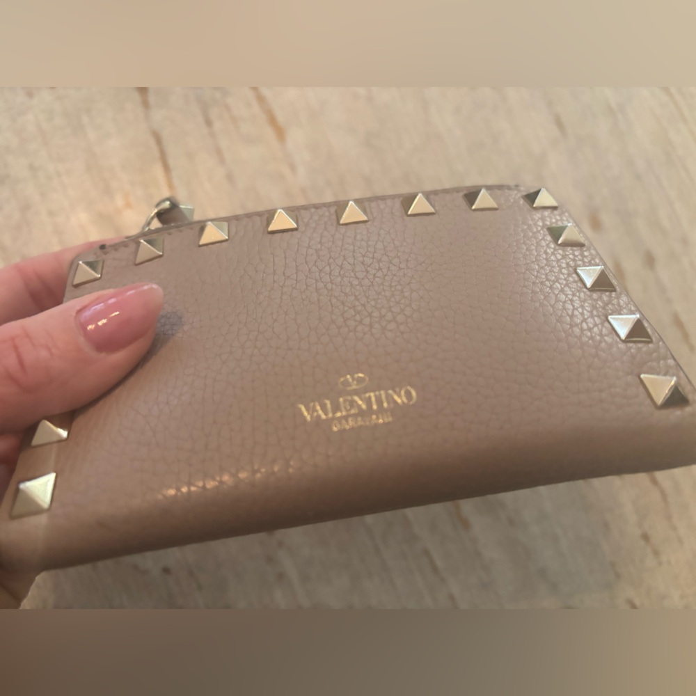 Pink Valentino Rockstud Wallet